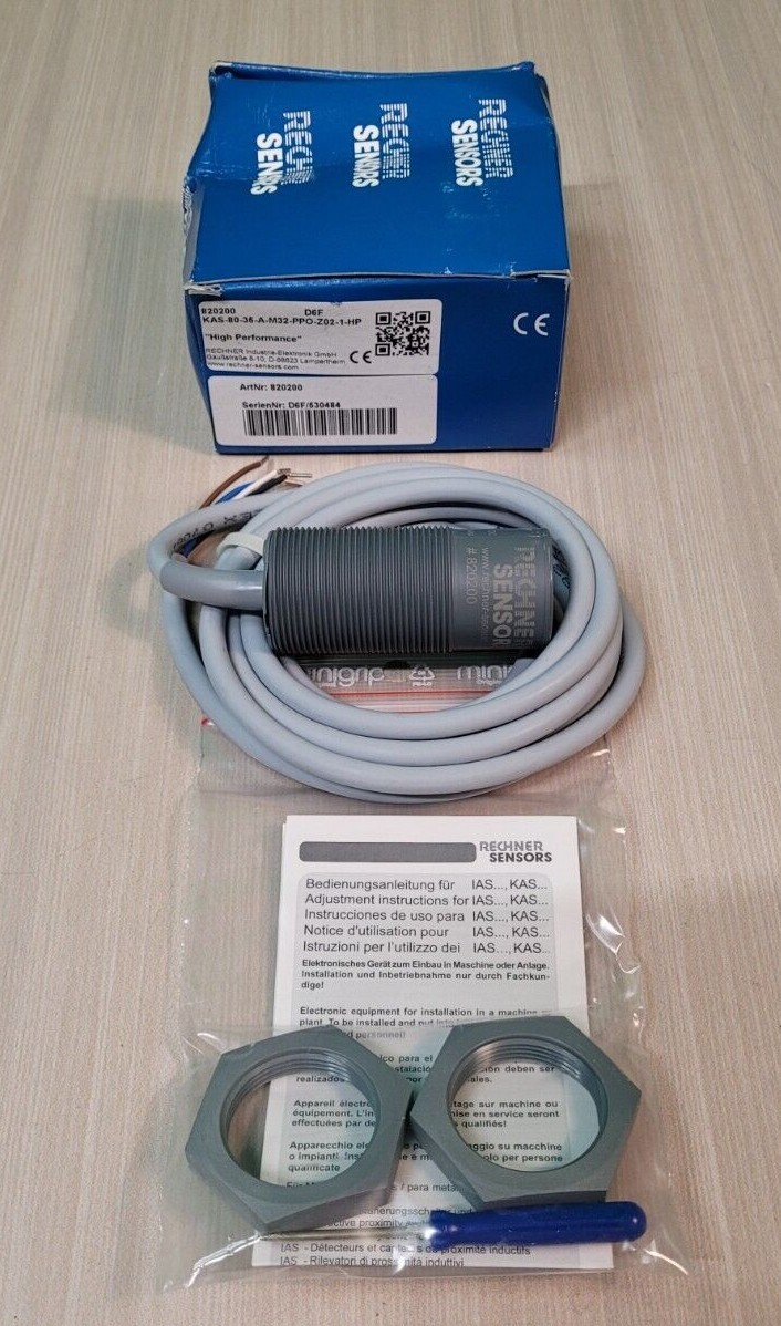 RECHNER CAPACITIVE PROXIMITY SENSOR KAS-80-35-A-M32-PPO-Z02