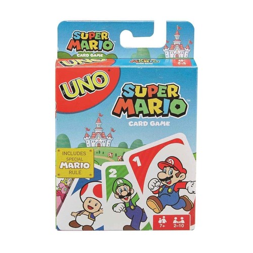UNO Card Game ~ Super Mario Edition Game Nights, Themed Deck & Special Rules