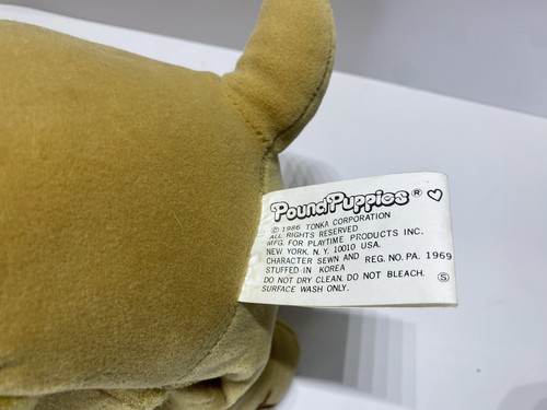 Pound Puppies Talking Recording Repeat Talk Back Tonka Plush Vintage 1986 Rare - Picture 5 of 10