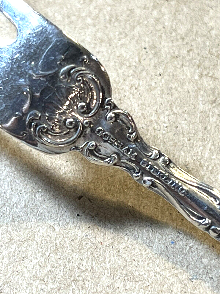Gorham Strasbourg Sterling Silver Sugar Spoon And Lemon Fork 54 Gr