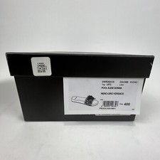 Authentic Versace Women's Black Gold Medusa Palazzo Sandals Slides Size 40