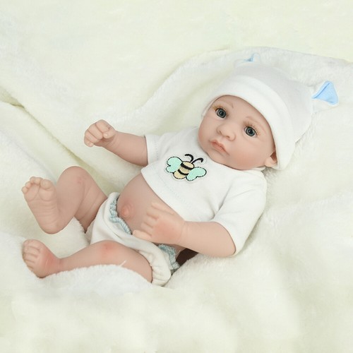 Muñecas bebé renacido de silicona de vinilo suave de cuerpo completo realista recién nacido muñeca regalos - Imagen 8 de 8