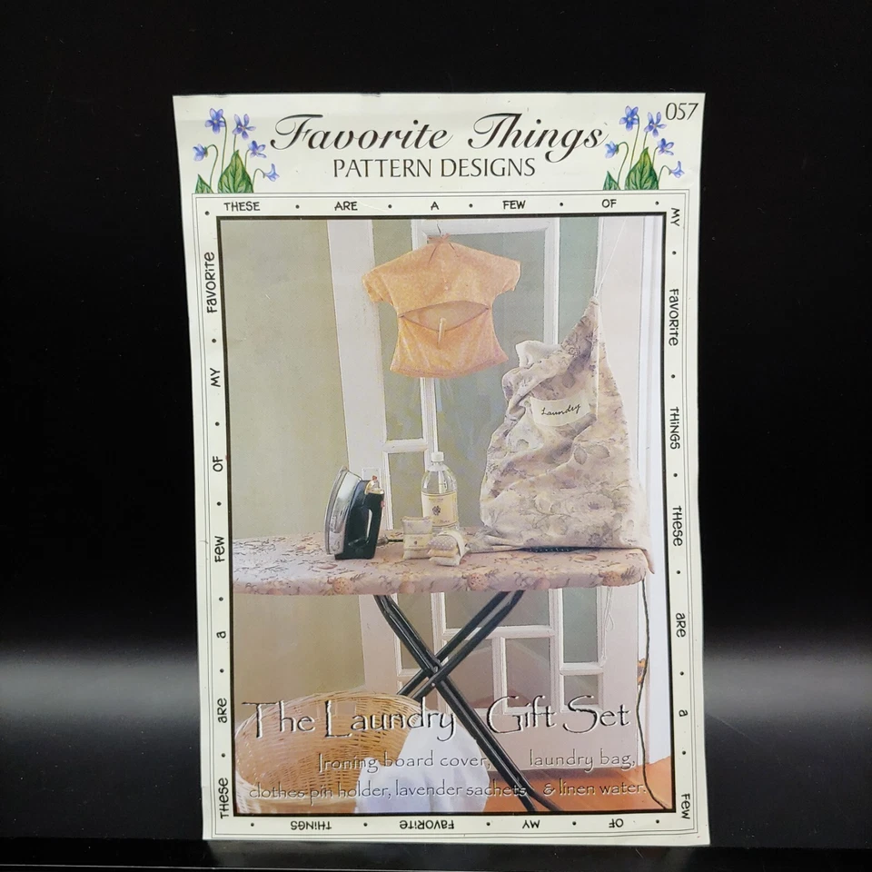 Ironing Board Cover Sewing Pattern - Laundry Bag, Clothes Pin Holder, Sachets - Image 2 of 4