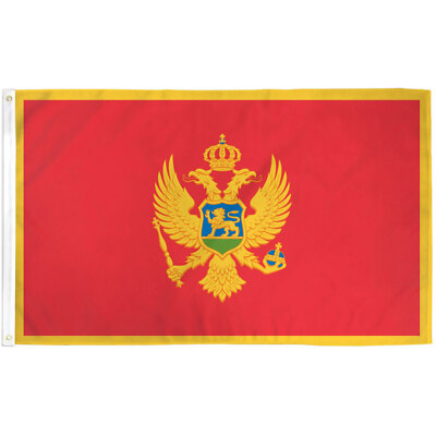 MONTENEGRO COUNTRY 3'X 5' POLY FLAG