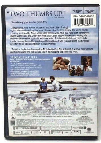 The Notebook - 2 Disc DVD - Picture 3 of 3