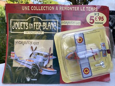 Jouets En Fer-Blanc Collection - Hydravion 1927 Reproduction Tin Toy - Wind up