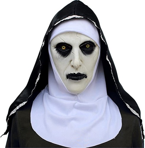 Para Hombres Halloween La Monja Valak Disfraz Adulto Zombie Monja Vestido Elegante Conjunto - Imagen 9 de 11