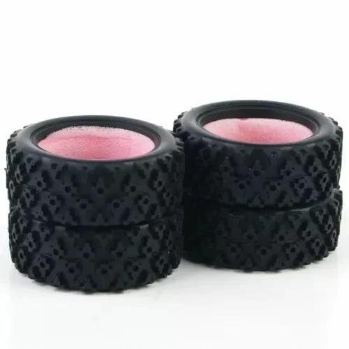 4Pcs Set 1/10 Rubber Tires For HSP HPI Racing RC Rally RC Off Road Car PP0487 - Image 3 of 4