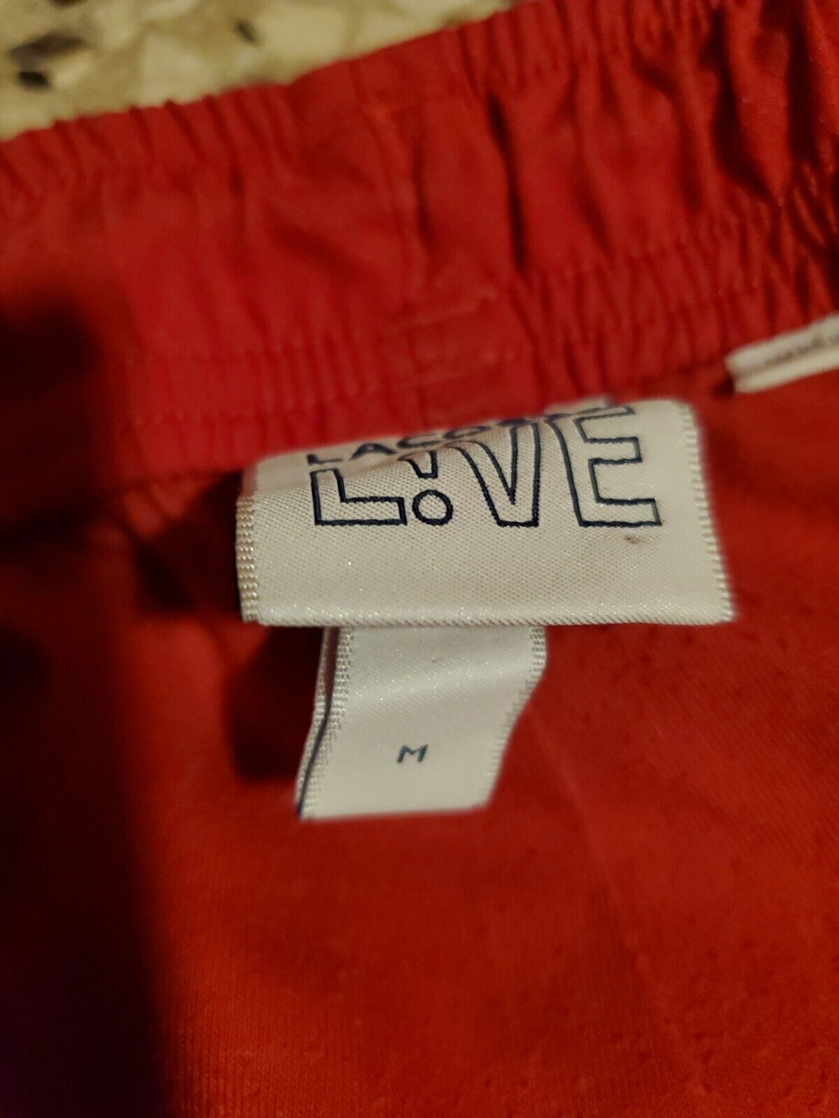 Supreme x Lacoste FW 19 track pant red medium use… - image 8