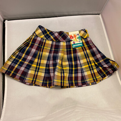 Garanimals Woven Skort Skirt Baby Girls Yellow Plaid