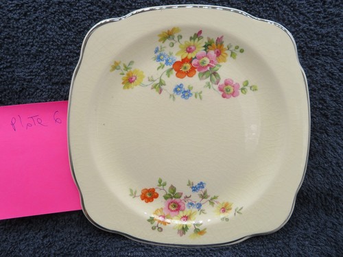 Paden City Keramik Regina Floral Blumen Brot Dessert Teller 6-1/4" - Bild 16 von 21