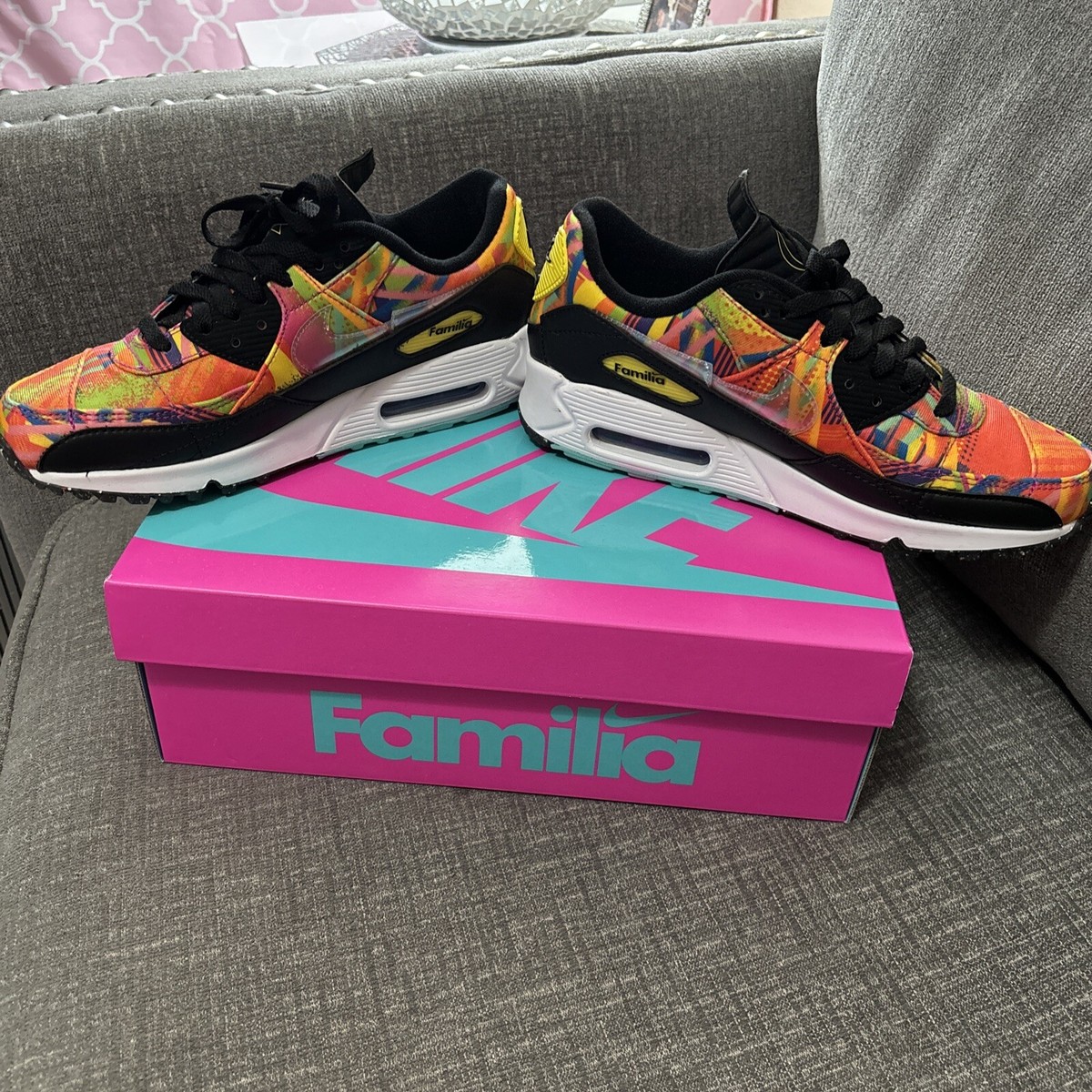 Nike Air Max 90 Latino Heritage Month - Familia Men\'s Sz 5.5  Women\'s Sz 7 Clean Size 12 - Nike Air Max 90 Latino Heritage Month - Familia  main image 4