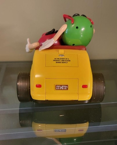 Sammlerstück 11" gelb Hotrod M&M Süßigkeitenspender. Rot und Grün M&M. - Bild 4 von 7