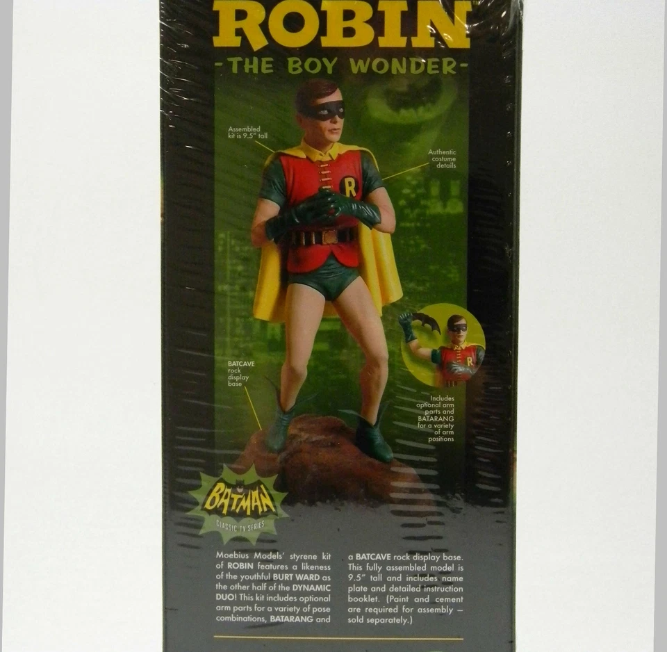 MOEBIUS CLASSIC TV SERIES ROBIN PLASTIC MODEL KIT 1:8 SCALE skill 3 MOE951 NEW - Image 2 of 2