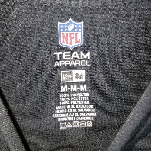 Las Vegas Raiders Tee Shirt Mens Medium NFL Combine Apparel New Era Black - Picture 3 of 11