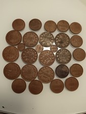 10 pennies, 5 pennies, 1 penny, 27 coins, Russia Finland 