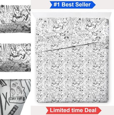 Deadpool Sheet Set Queen 4 Piece Ultra Soft Microfiber Fitted Flat Sheet