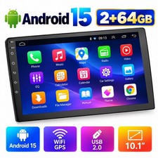 Car Stereo Radio Android 15 10.1" Double 2Din Touch Screen GPS WIFI FM RDS BT
