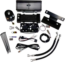 UltraCool Below Regulator Mount Oil Cooler Kit Black #RF-2G Harley Davidson