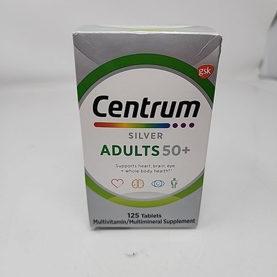 Centrum Silver Multivitamin for Adults 50 Plus, 125 Count 02/27