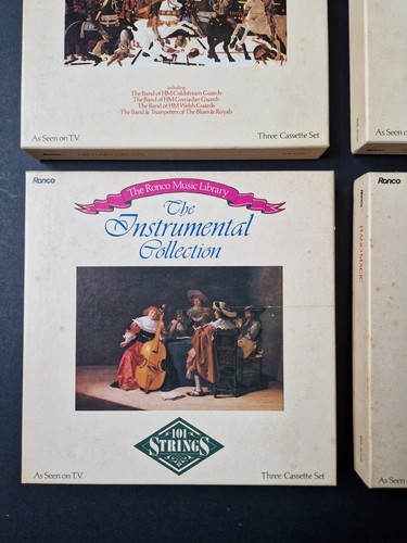 The Ronco Music Library Cassette Tape Set x 6 Boxes - Country Classics Big Band - Picture 4 of 15