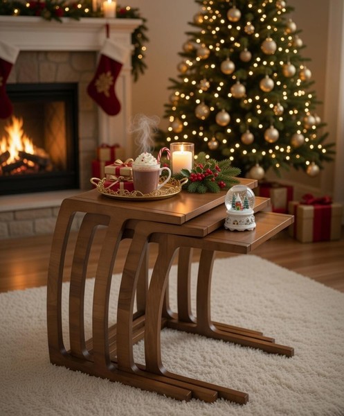 Couchtische Bequem Modern Wohnzimmer Komfort Praktisch Holz Braun Neu-image