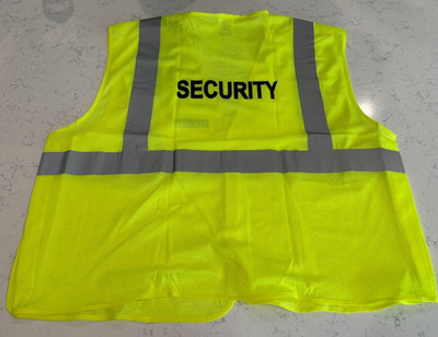 Ergodyne GloWear 8215BA ANSI Class 2 Breakaway Vest  ''SECURITY'' Yellow
