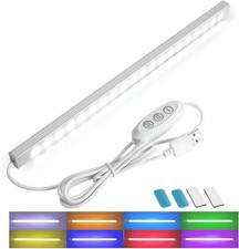 RGB Light Bar with Color Memory Dimmable Brightness for Monitor/Desk, Under Ca