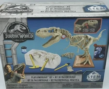 New Sealed Jurassic World Playleontology Kit STEM T-Rex Bones Mattel FTF12