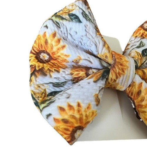 New 5" Sunflowers Hairbow - Picture 2 of 4