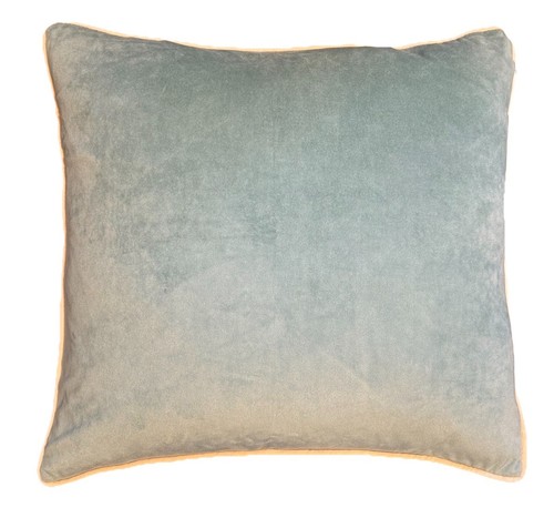 Monday Moose MONTEVERDE Throw Pillow Orange/Teal Double-Side Velvet 18”x18” - Picture 2 of 8