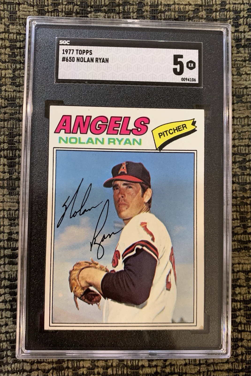 1977 Topps Nolan Ryan #650 California Angels SGC 5