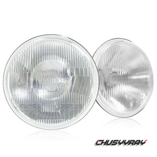 7 Round Glass Headlight Lamp Housings Hilow Beam Fits H4 Led Hid Halogen Bulbs 7 Round Glass Headlight Lamp Housings Hilow Beam Fits H4 Led Hid Halogen Bulbs