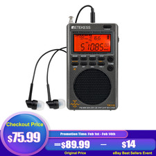 Retekess TR110 Portable SSB Shortwave Radio,Emergency Radio,Full Band NOAA Radio
