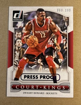2014-15 Donruss Court Kings Press Proof Purple #29 Dwight Howard 069/199