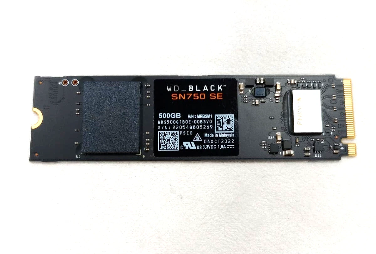 内蔵型SSD WD_BLACK SN750 SE 500GB m.2 NVME SSD WD_BLACK SN750 SE 500GB Western Digital Gaming m.2 NVMe SSD