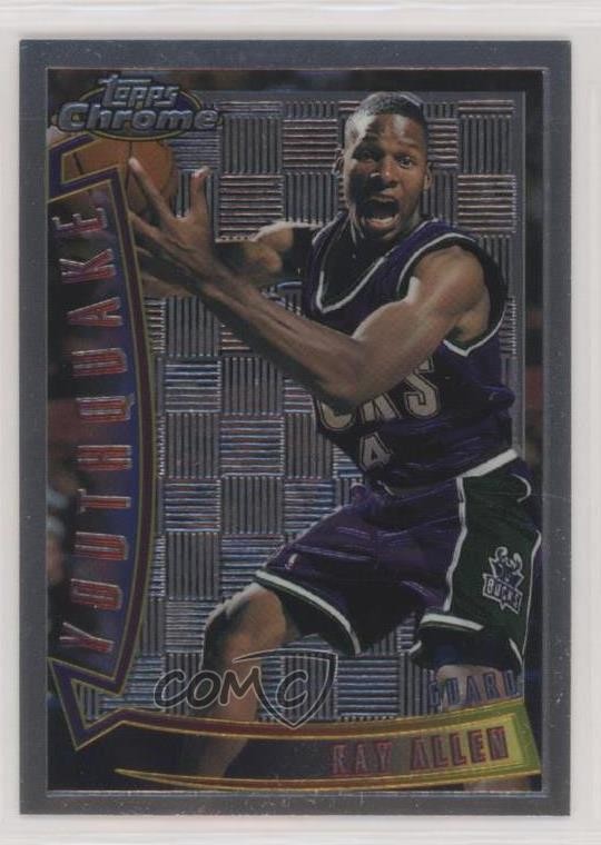 1996-97 Topps Chrome Youthquake Ray Allen #YQ9 Rookie RC HOF