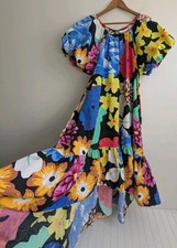 Christopher John Rogers x Target Colorful Cotton Hi Lo Mumu Dress Plus Size 2X 