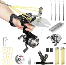 Fishing Slingshot Set for Outdoor Hunting - Versatile Slingshot with Stainless S