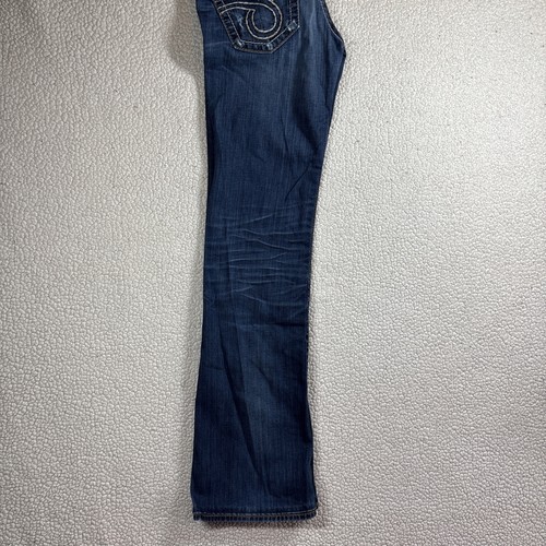 Big Star Liv Bootcut Women Embroidered Distressed Size 27 XXL Flap Pocket Jeans - Foto 16 di 16