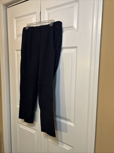 NWT J. jill Pull On Pants Size 16P Petite Tapered Leg Navy Blue w/Zip Pockets - Picture 3 of 10