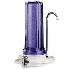 Countertop Drinking Water Filtration System, Clear Housing - Includes 2.5 In. X