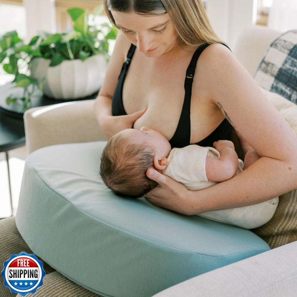 Almohada de apoyo para regazo de alimentación y enfermería Dr. Brown's con funda, memoria premium Foto 4 de 4
