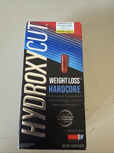 Hydroxycut Hardcore Weight Loss and Energy Supplement EXP July 2027