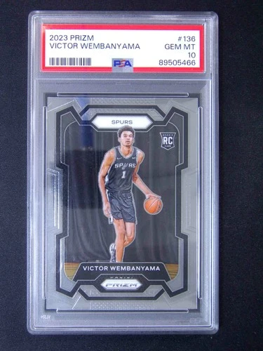 2023-24 Panini Prizm Victor Wembanyama #136 RC Rookie PSA 10 #v09