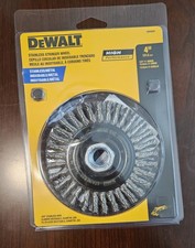 DeWalt DW49204 4 in. Coarse Crimped Knotted Wire Wheel Brush New