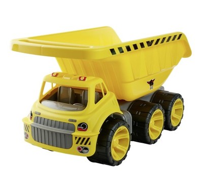 BIG Power Worker Mega Kipper 65 cm - XXL Kipplaster mit großer Kippmulde Plat...