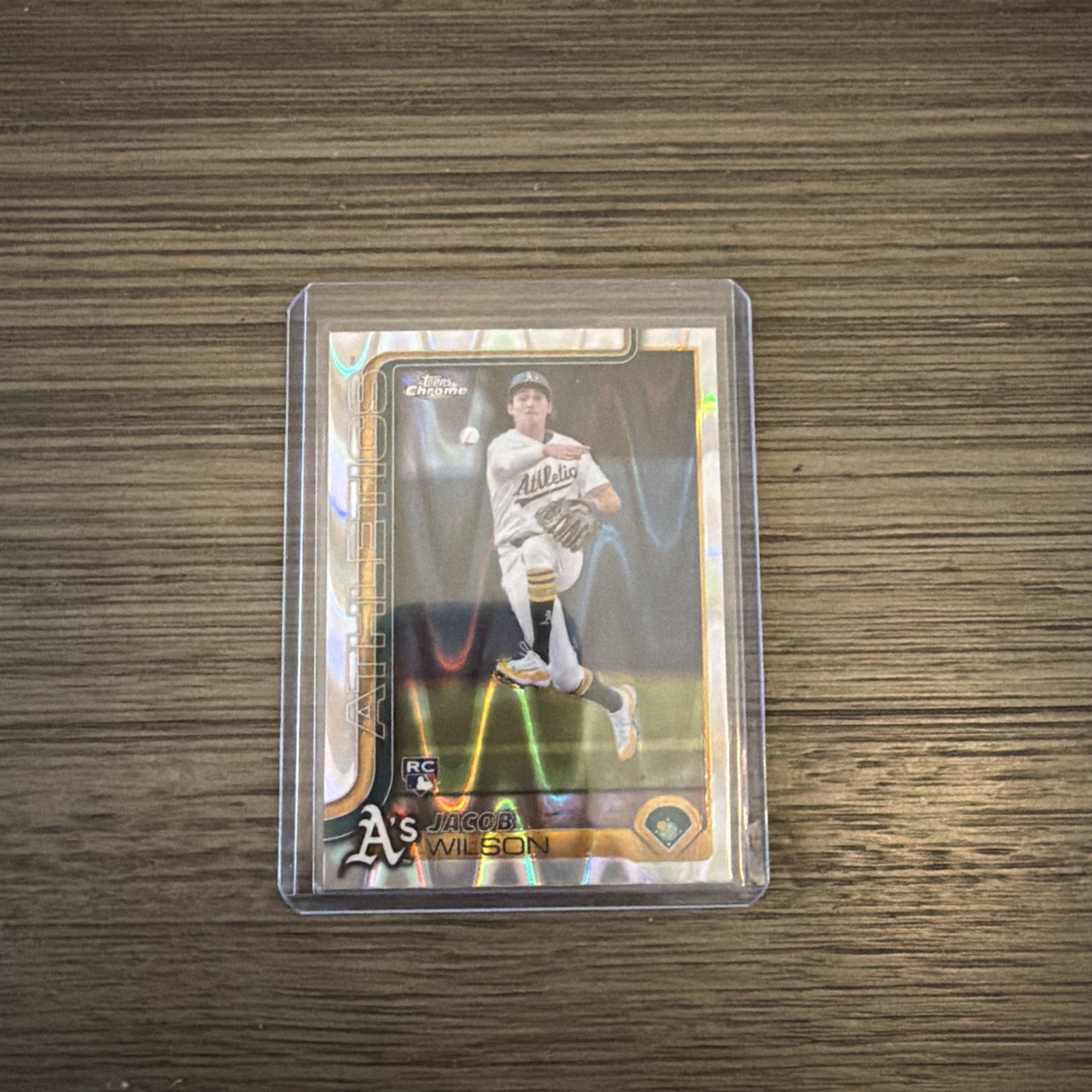 Jacob Wilson RC 2025 Topps Chrome RayWave Refractor Rookie Athletics #96