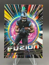 DAVID MONTGOMERY #6 Fuzion Insert 2025 Panini Luminance LIONS