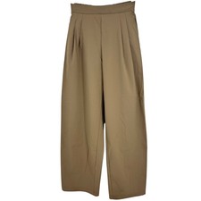 Uniqlo Ultra Stretch Airism Wide Leg Pants Olive XS Minimalist Clean Girl